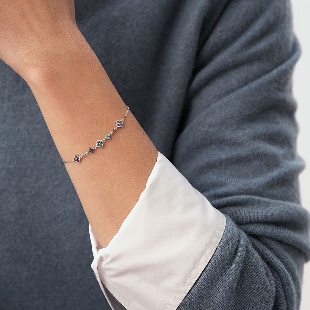 Bracelet souple BELOVED - Multicolore / Argenté - Bracelets fantaisie  | Agatha