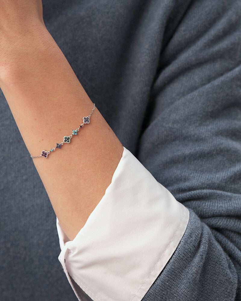 Bracelet souple BELOVED - Multicolore / Argenté - Bracelets fantaisie  | Agatha Bracelet souple BELOVED - Multicolore / Argenté - Bracelets fantaisie  | Agatha