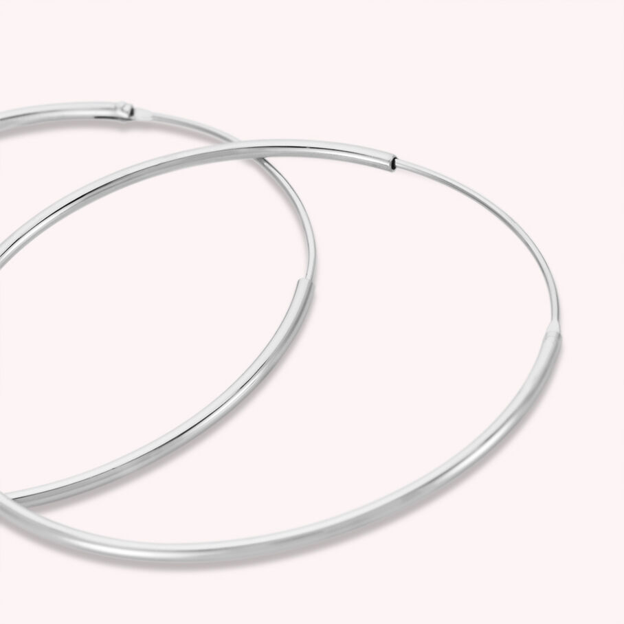 Créoles CREOLA - Argenté - Boucles d'oreilles  | Agatha