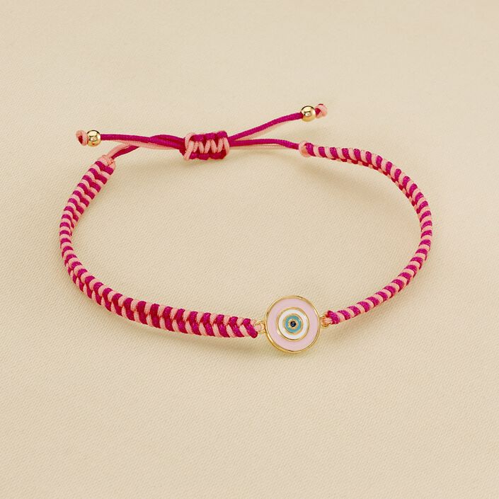 Bracelet souple CYCLADES - Rose / Doré - Bracelets  | Agatha