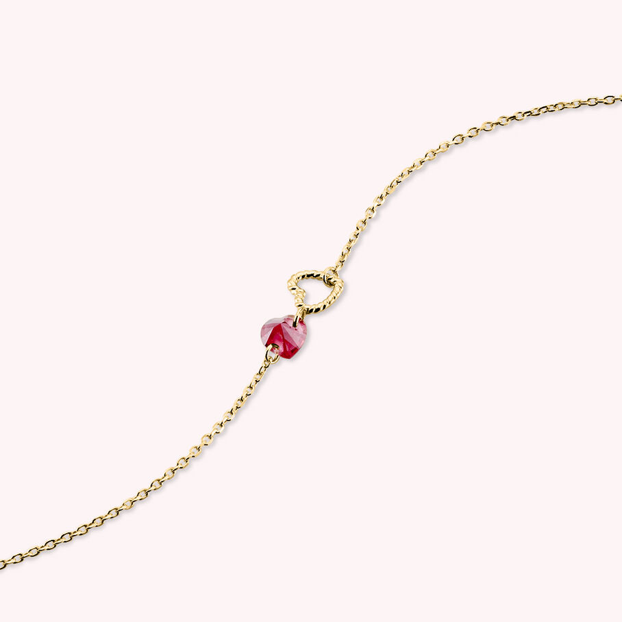 Bracelet souple BEGUIN - Rouge / Doré - Bracelets  | Agatha
