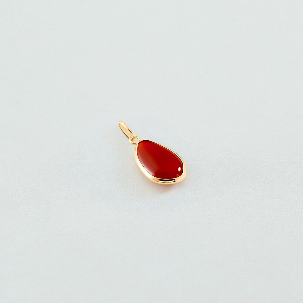Pendentif PIERRE NATURELLE - Cornaline - Autres pierres  | Agatha