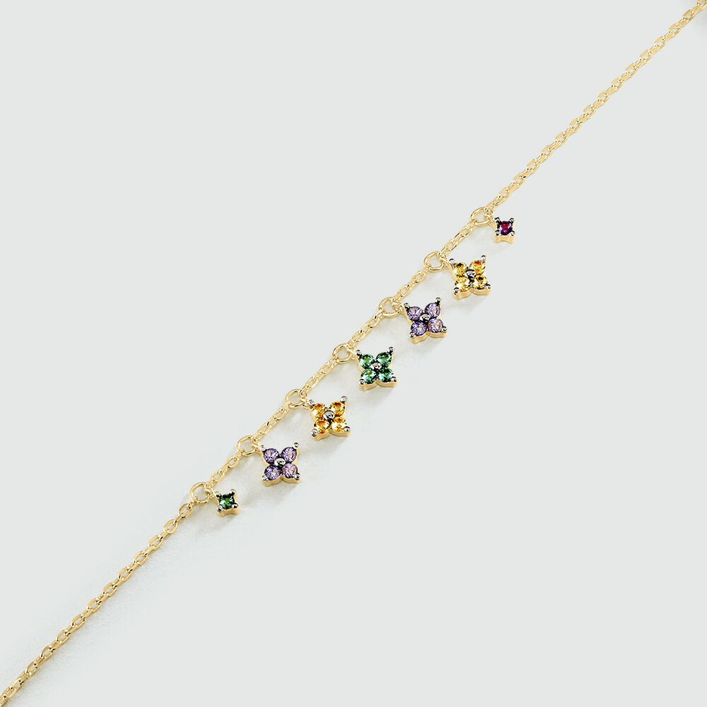 Bracelet souple BELOVED - Multicolore / Dor&eacute; - Bracelets fantaisie  | Agatha