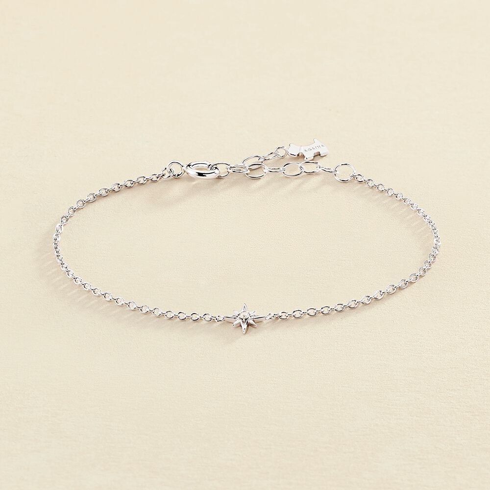 Bracelet souple OURSE - Cristal / Argenté - Bracelets  | Agatha