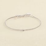 Bracelet souple OURSE - Cristal / Argenté - Bracelets  | Agatha