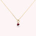 Collier ras du cou BEGUIN - Rouge / Doré - Colliers  | Agatha