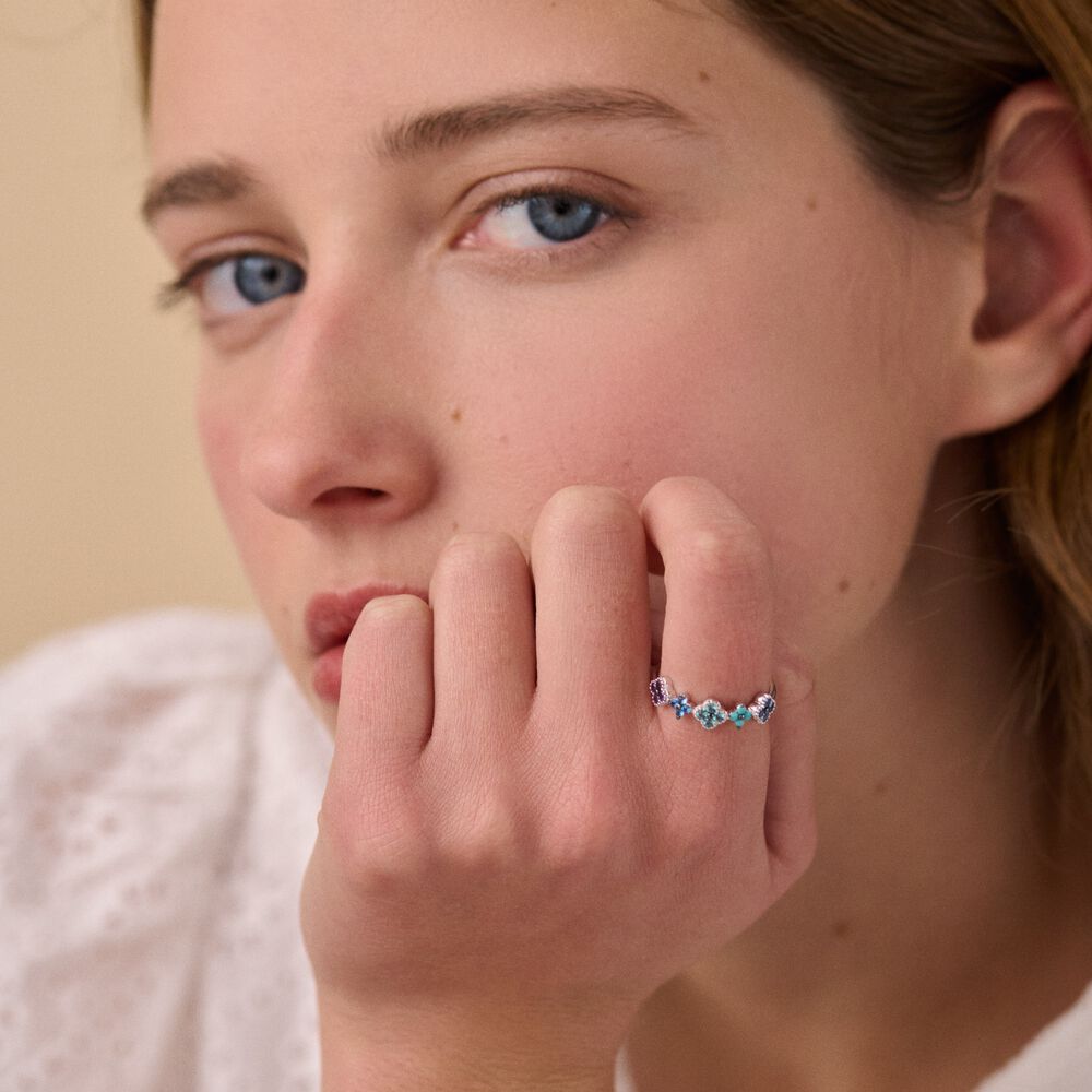 Bague multicolore on sale