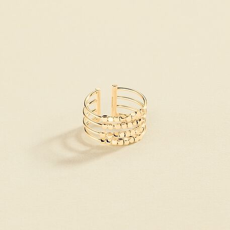 Bague large GOLDEN - Doré - Bagues  | Agatha
