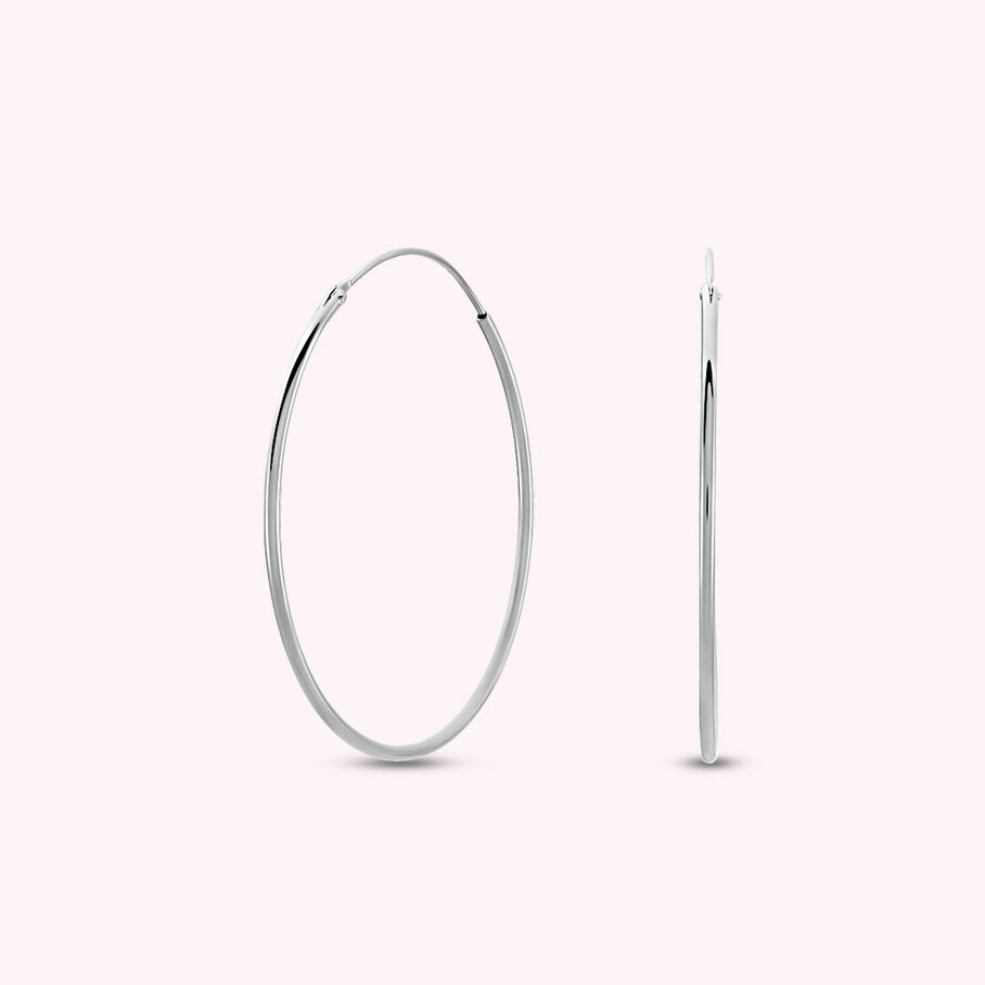 Créoles CREOLA - Argenté - Boucles d'oreilles  | Agatha