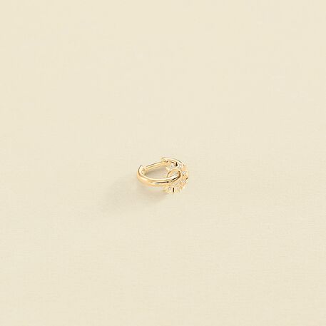 Piercing créole SUNSHINE - Cristal / Doré - Piercings  | Agatha