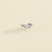 Piercing puce TRIOFLOR - Cristal / Argenté - Piercings  | Agatha