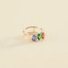 Bague large ASTRE - Multicolore / Doré - Bagues  | Agatha