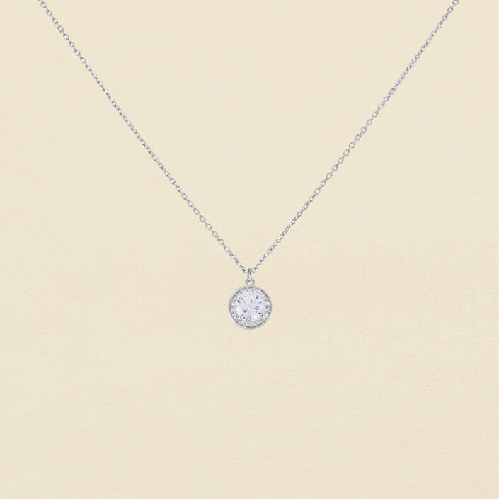 Collier ras du cou IMPERIAL - Cristal / Argenté - Colliers  | Agatha
