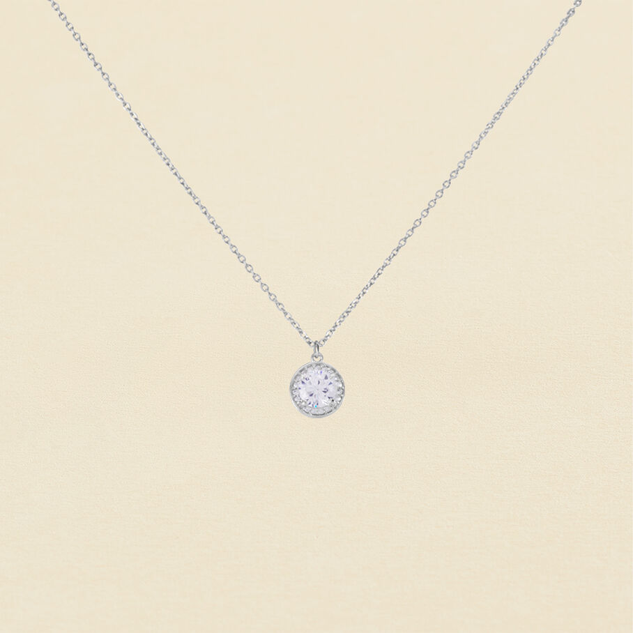 Collier ras du cou IMPERIAL - Cristal / Argenté - Colliers  | Agatha