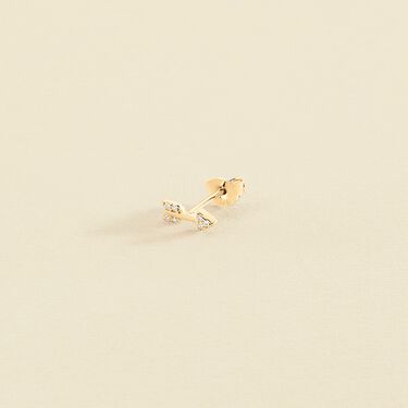 Piercing puce FLECHITA - Cristal / Doré - Piercings  | Agatha