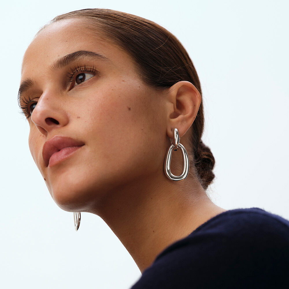 Boucles d'oreilles clips ABBESSES - Argent&eacute; - Boucles d'oreilles clips  | Agatha