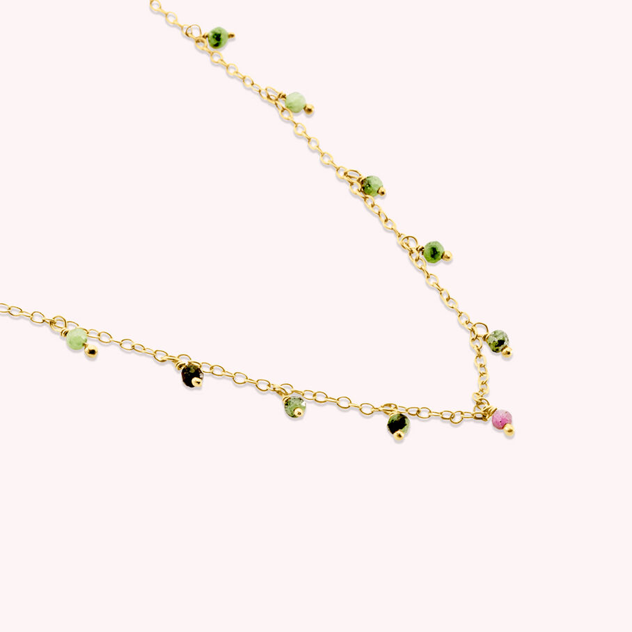 Collier ras du cou DANGLE - Vert - Colliers  | Agatha
