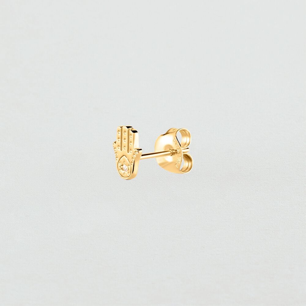 Piercing puce FATMA - Cristal / Doré - Outlet  | Agatha