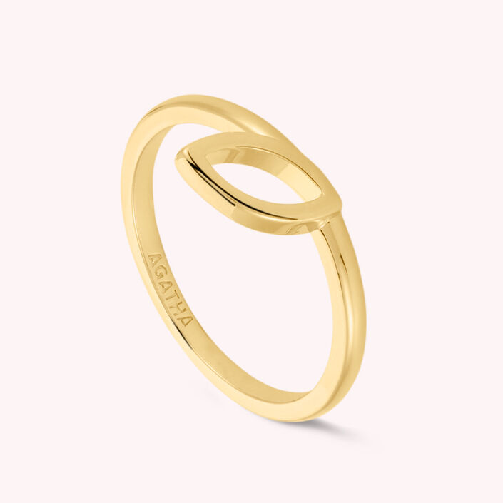 Bague fine LEAVES - Doré - Bagues  | Agatha