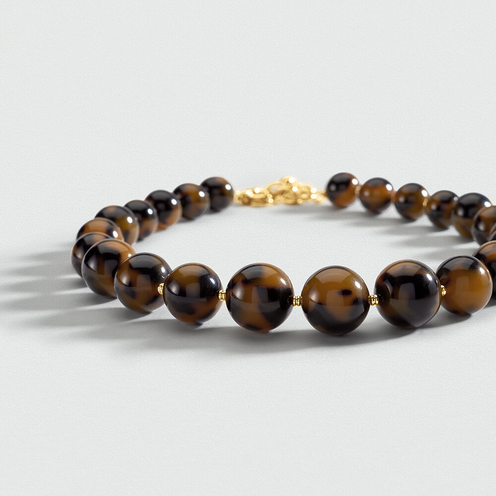 Collier ras du cou PALAIS ROYAL - Ecaille / Doré - Colliers ras du cou  | Agatha