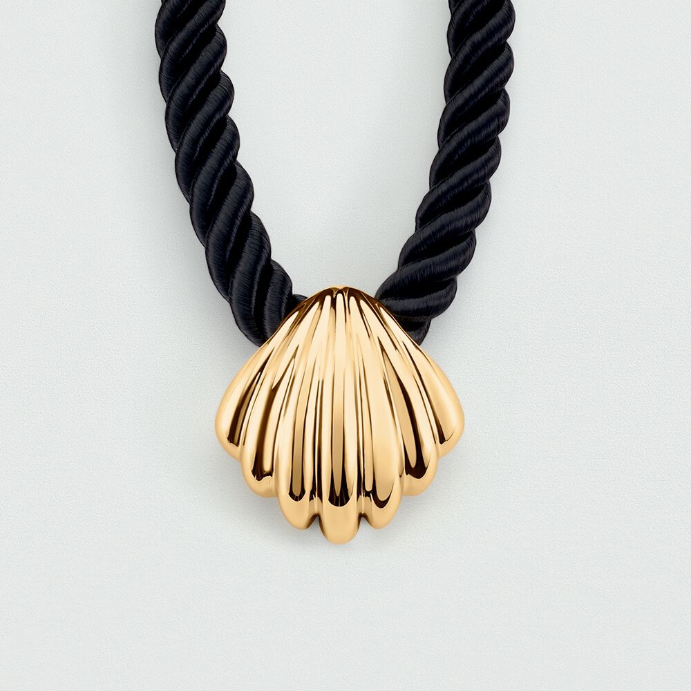 Collier ras du cou N-13 - Noir / Dor&eacute; - Colliers fantaisie  | Agatha