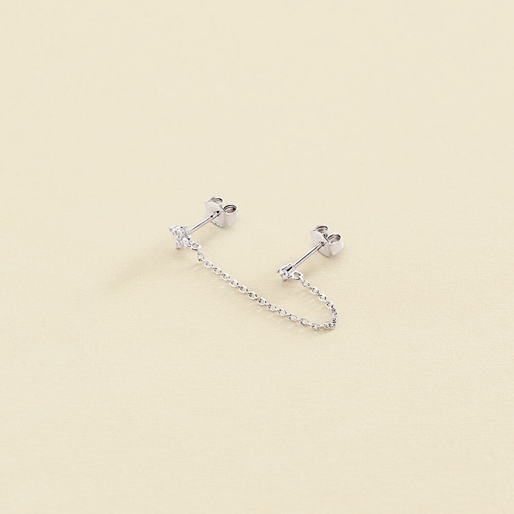 Piercing puce MIX& MATCH - Cristal / Argenté - Piercings  | Agatha