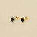 Boucles d'oreilles puces ATMA - Onyx/ vert - Boucles d'oreilles puces  | Agatha
