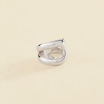 Bague large CURVE - Argenté - Bagues  | Agatha