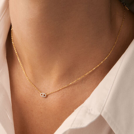 Collier ras du cou ETREINTE - Argenté / Doré - Colliers  | Agatha