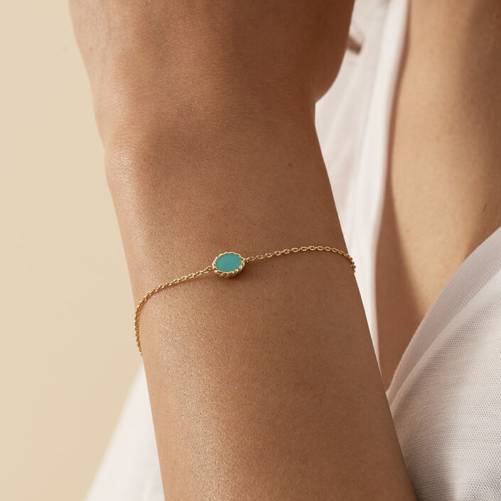 Bracelet souple ATMA - Lapis/ bleu - Bracelets  | Agatha