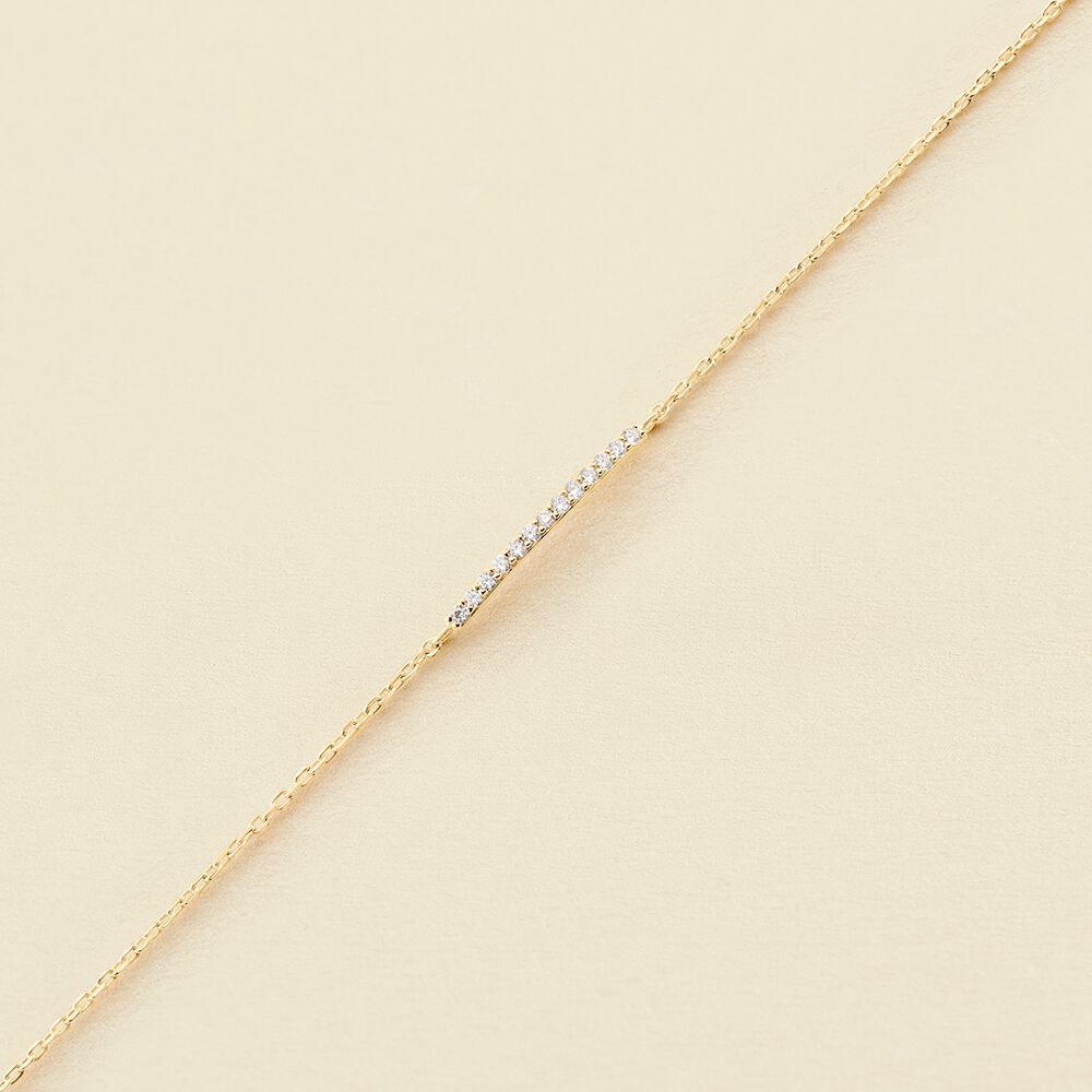 Bracelet souple BARSHINE - Cristal / Doré - Bracelets  | Agatha
