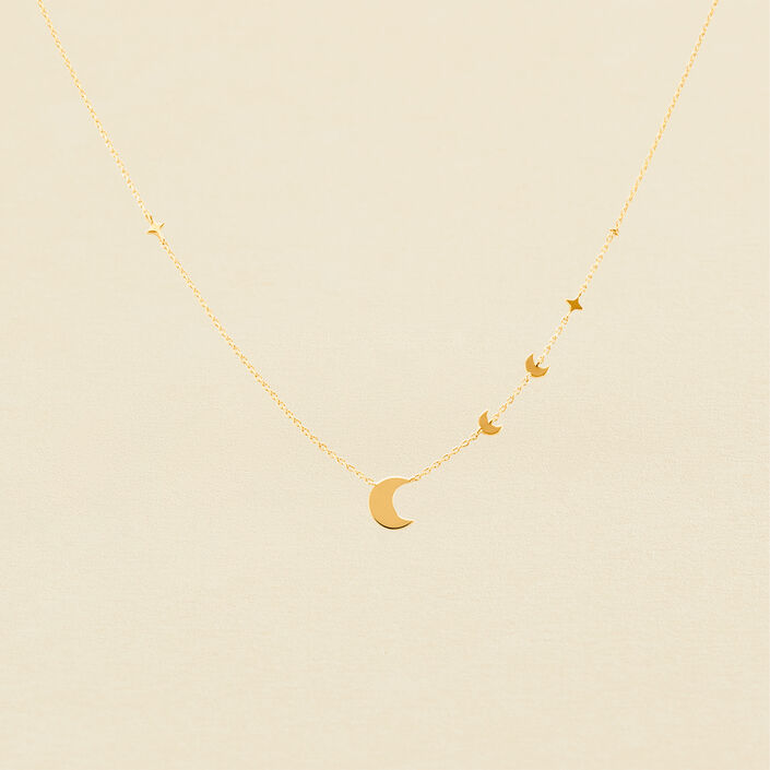 Collier mi-long LUNAISON - Doré - Colliers  | Agatha