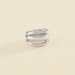 Bague large TRIJONC - Argenté - Bagues  | Agatha
