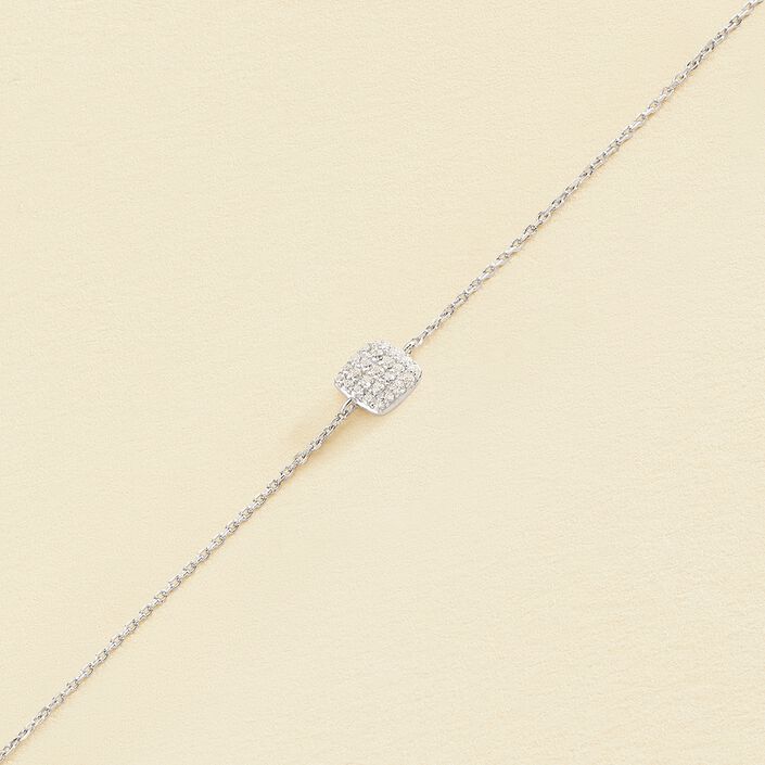 Bracelet souple GLORIA - Cristal / Argenté - Bracelets  | Agatha