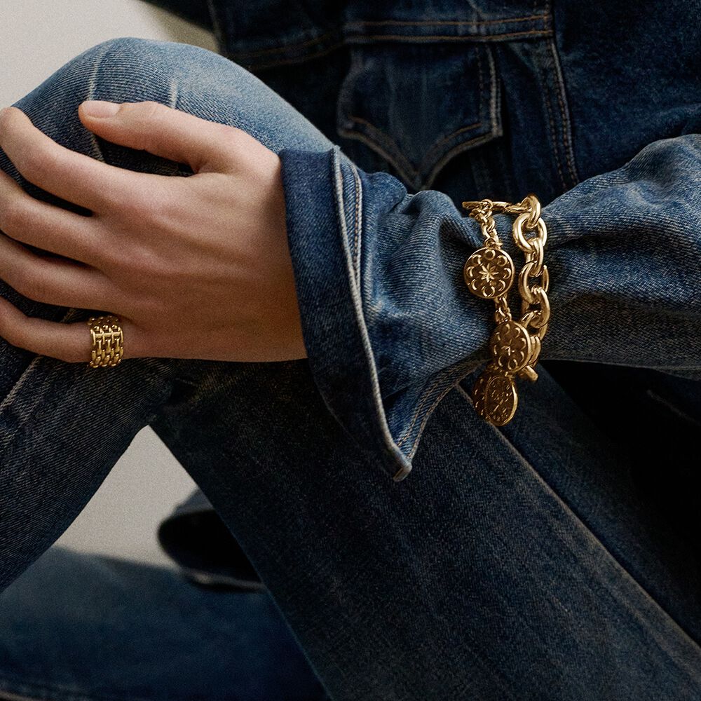 Bracelet souple SAINT HONORE - Doré - Bracelets Breloques  | Agatha