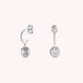 Créoles IMPERIAL - Cristal / Argenté - Boucles d'oreilles  | Agatha