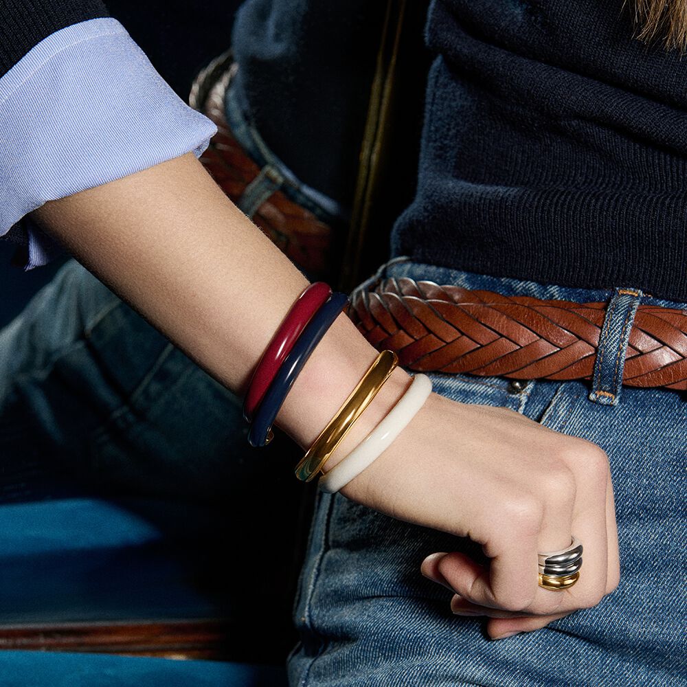 Jonc LEO - Dor&eacute; - Bracelets fantaisie  | Agatha