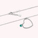 Collier mi-long BEGUIN - Vert / Argenté - Colliers  | Agatha