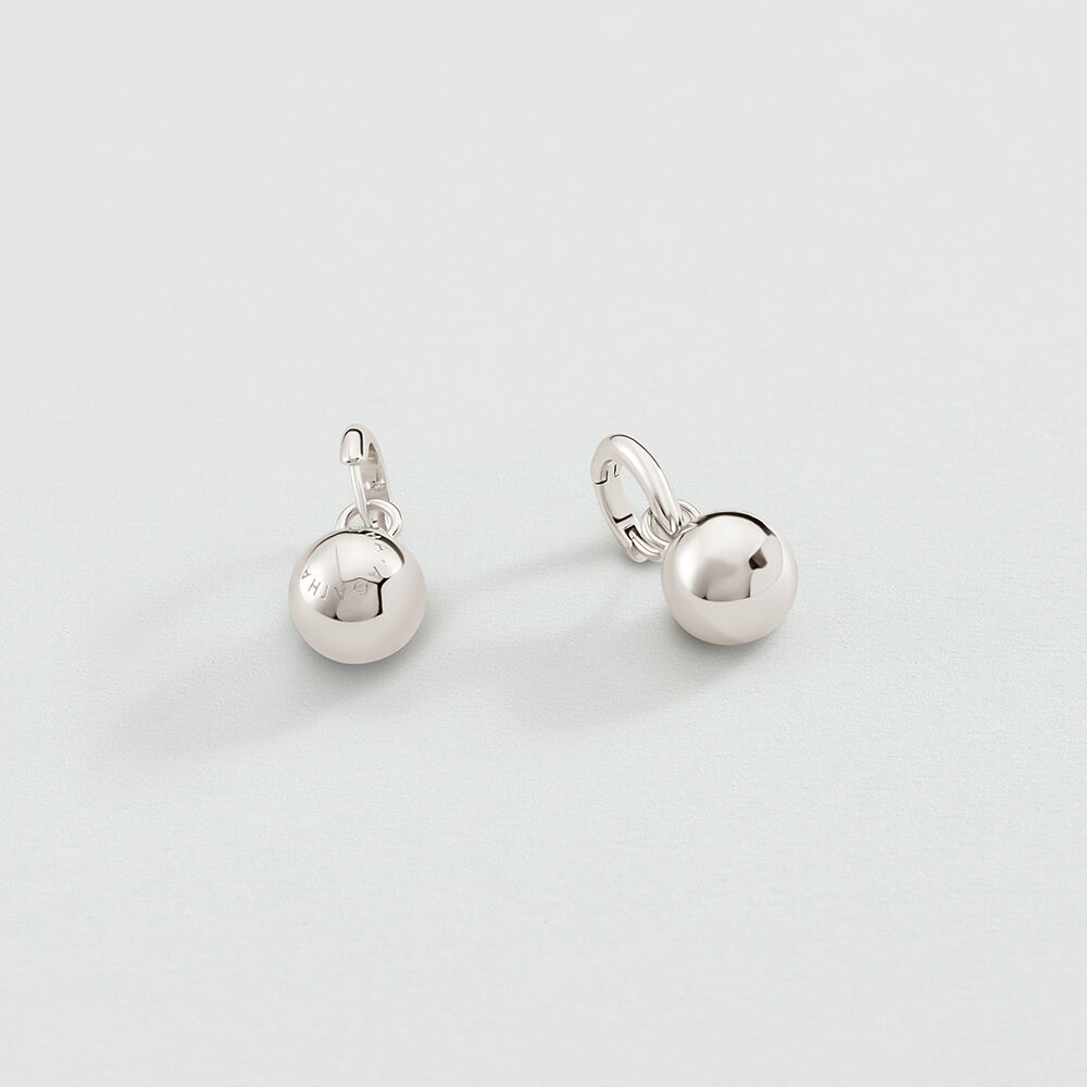 Créoles PALAIS ROYAL - Argenté - Boucles d'oreilles boule  | Agatha