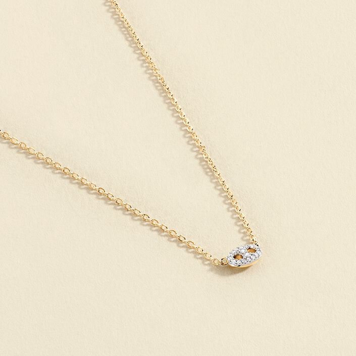 Collier ras du cou ETREINTE - Argenté / Doré - Colliers  | Agatha