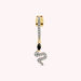 Piercing créole SNAKY - Doré / Gun - Piercings  | Agatha