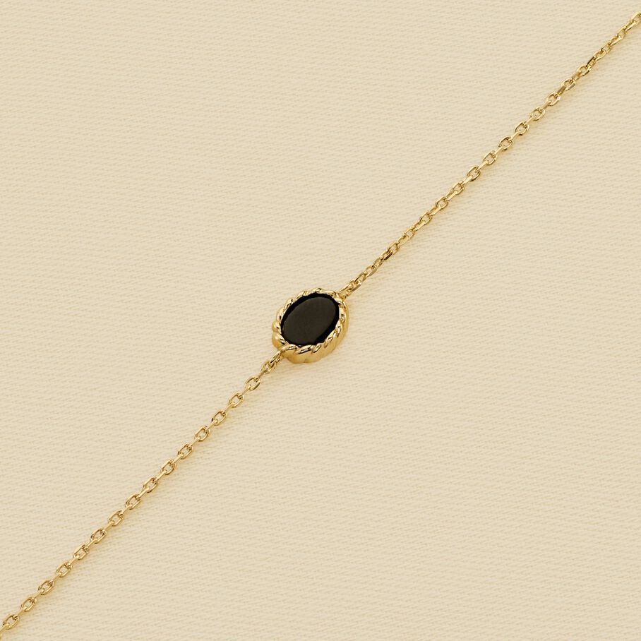 Bracelet souple ATMA - Onyx/ vert - Bracelets  | Agatha