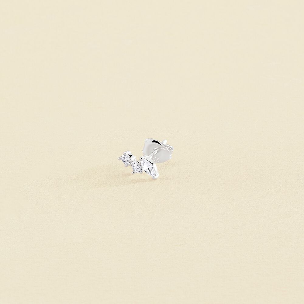 Piercing puce AMAS - Cristal / Argenté - Piercings  | Agatha