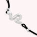 Bracelet cordon SNAKY - Cristal / Noir - Bracelets  | Agatha