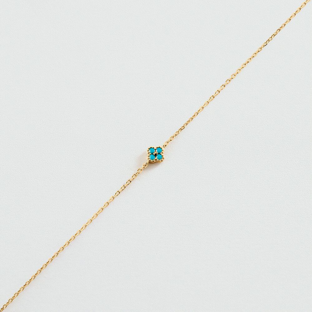 Bracelet souple BELOVED - Turquoise / Doré - Bracelets fantaisie  | Agatha