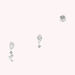 Piercing puce AMAS - Cristal / Argenté - Piercings  | Agatha