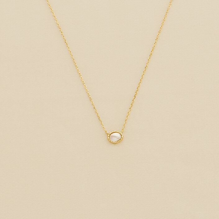 Collier ras du cou ATMA - Nacre /rose - Colliers  | Agatha