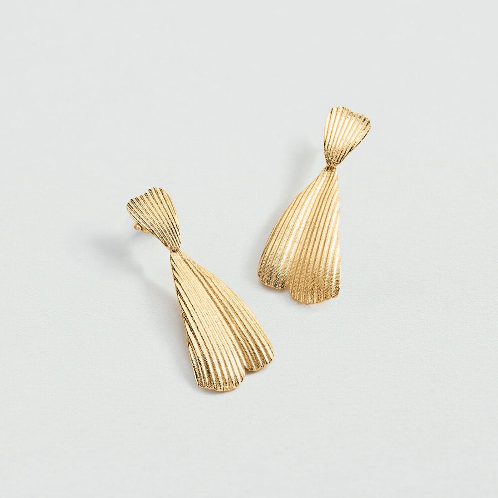 Boucles d'oreilles pendantes CASSIS - Dor&eacute; - Boucles d'oreilles pendantes  | Agatha