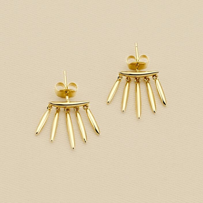 Boucles d'oreilles puces RADIEUX - Doré - Boucles d'oreilles puces  | Agatha