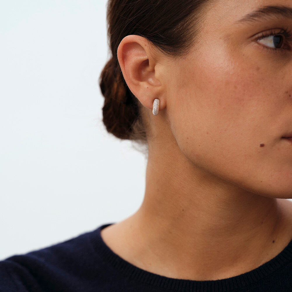 Boucles d'oreilles clips CREOLES - Cristal / Dor&eacute; - Boucles d'oreilles clips  | Agatha